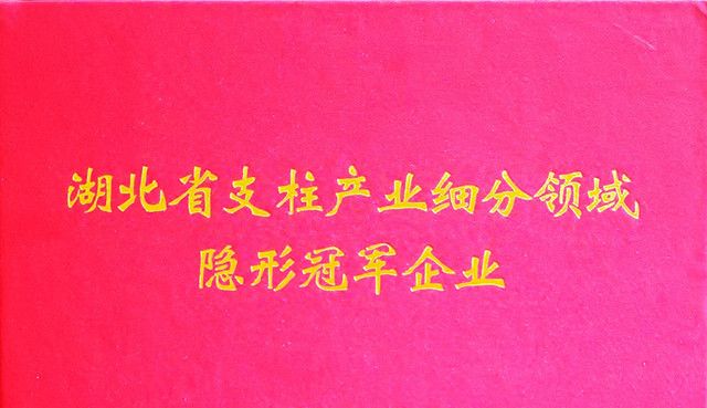 湖北省支柱产业细分领域隐形冠军培育企业